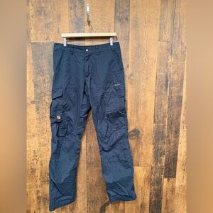 Fjällräven Karl Pro Trousers are durable outdoor hiking pants blue 33-34x36 EUC